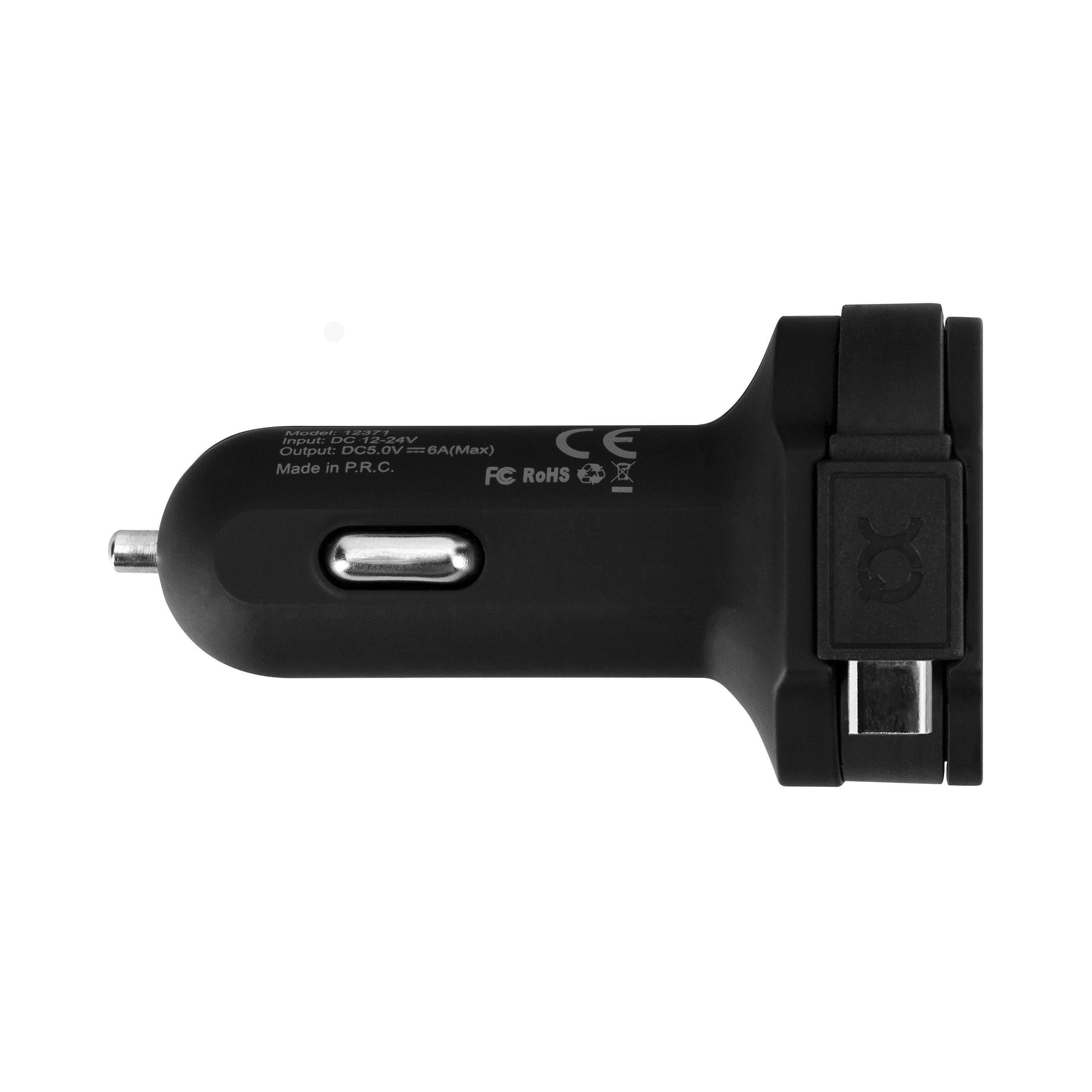 Xqisit Ładowarka SAM. XQISIT 6A USB-C/2xUSB CZARNA #