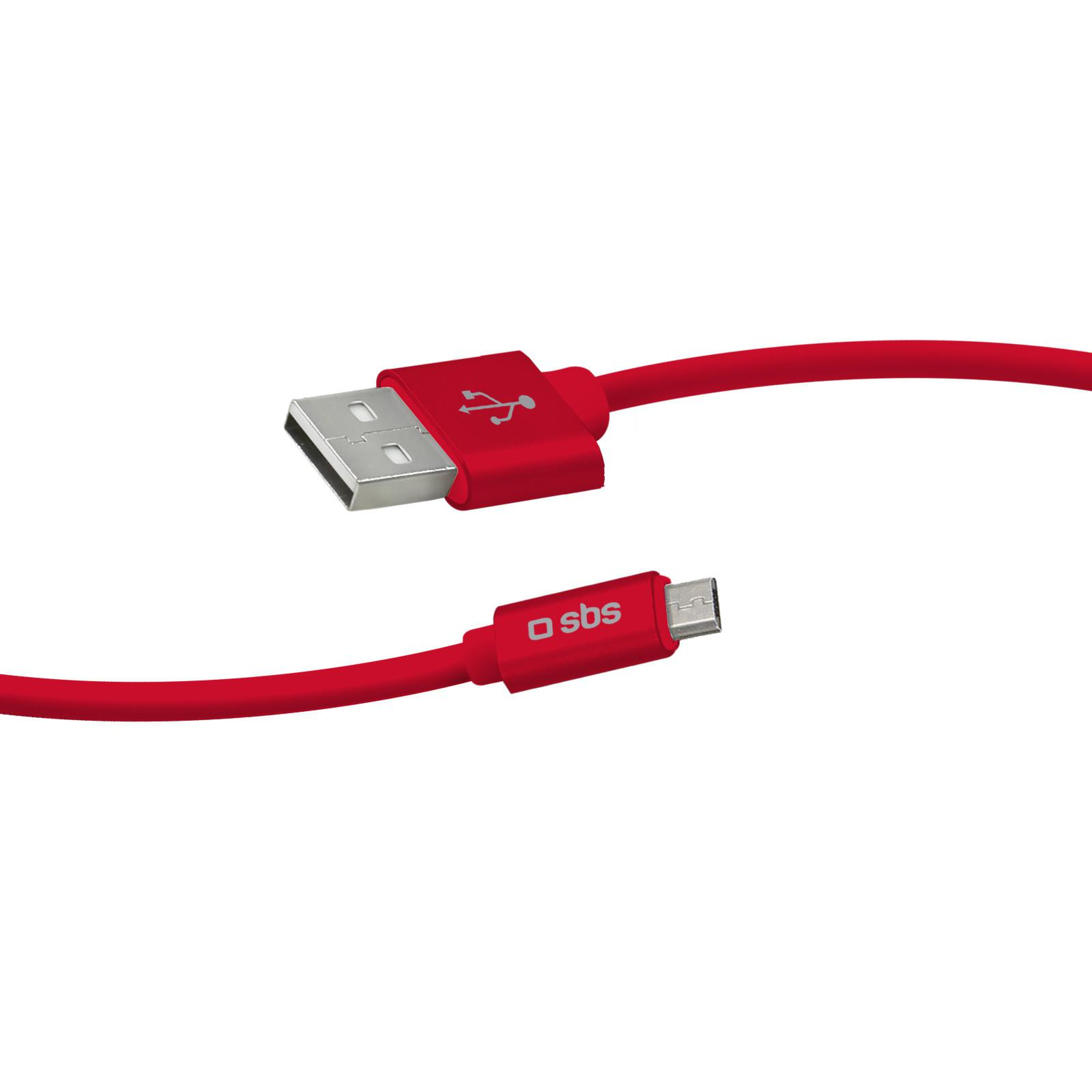 SBS Kabel USB-microUSB POLO SBS 1M czerwony #