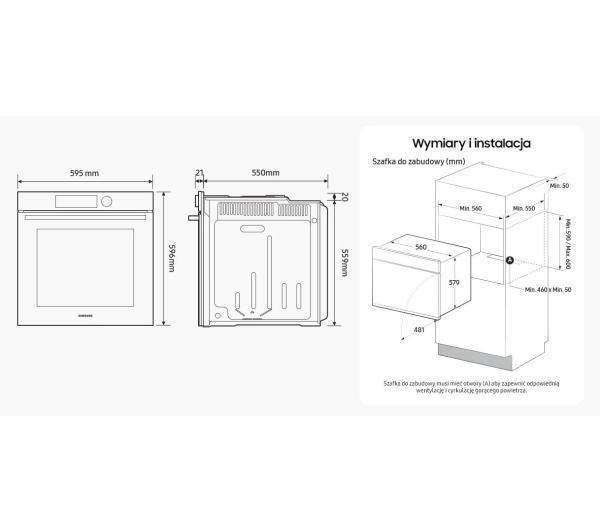 Samsung PIEKARNIK NV7B6799JAK Dual Cook Flex