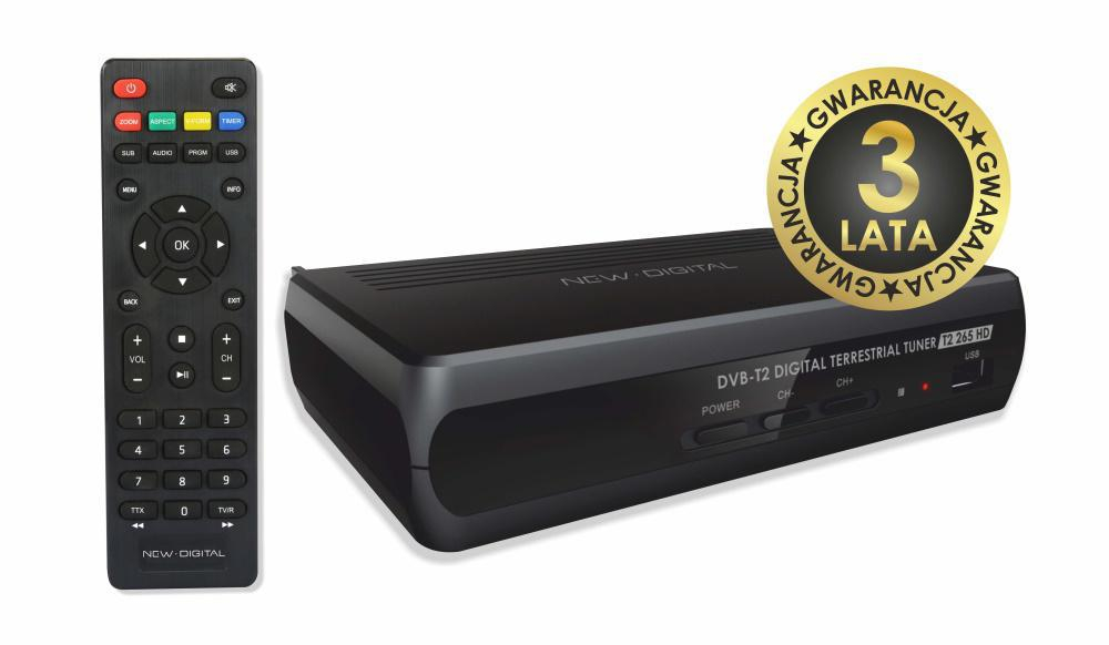 NEW DIGITAL TUNER DVB-T2 NEW DIGITAL T2 265 HD