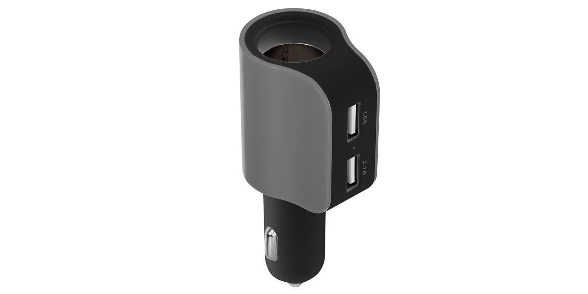 XENIC ROZGAŁĘŹNIK DO ZAPALNICZKI SAMOCHODOWEJ XENIC CR-204 2xUSB #