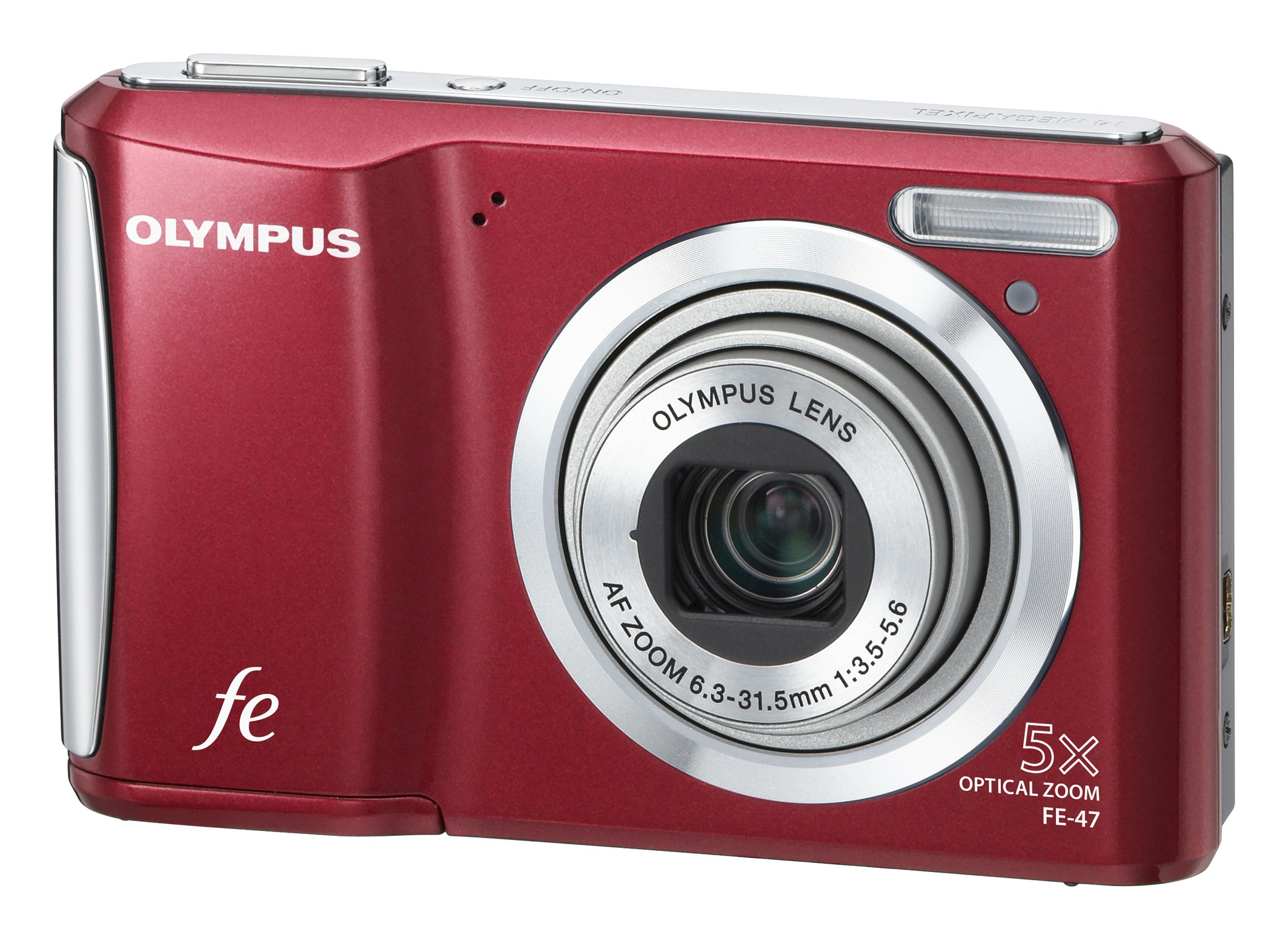 Olympus APARAT FOT OLYMPUS FE-47 R nowośćkolor czerwony 14 Mpix, 5x