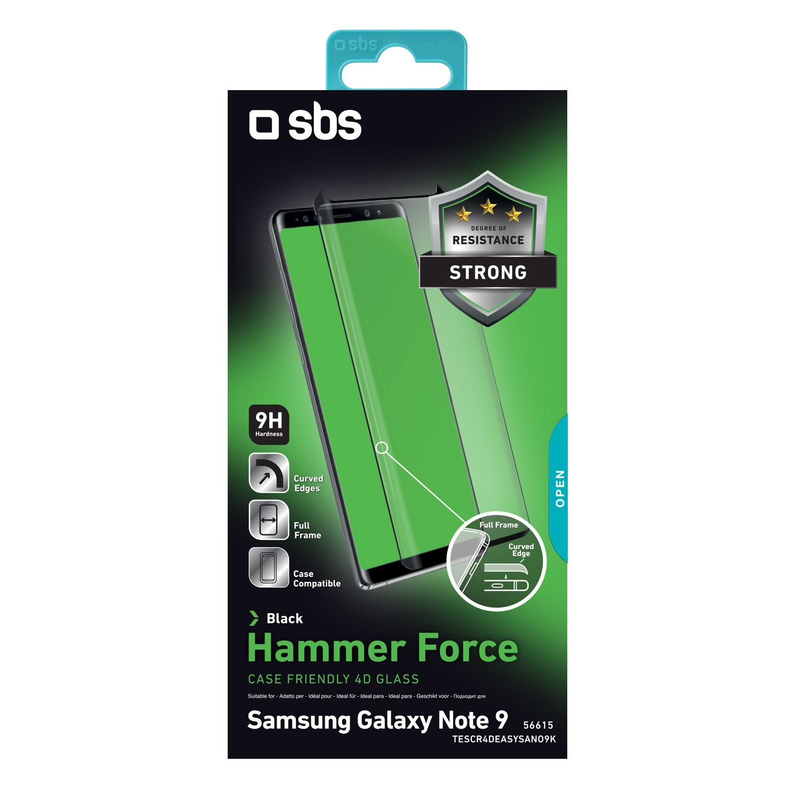 SBS LIK SZKŁO do Samsung Galaxy Note 9 4D czarne