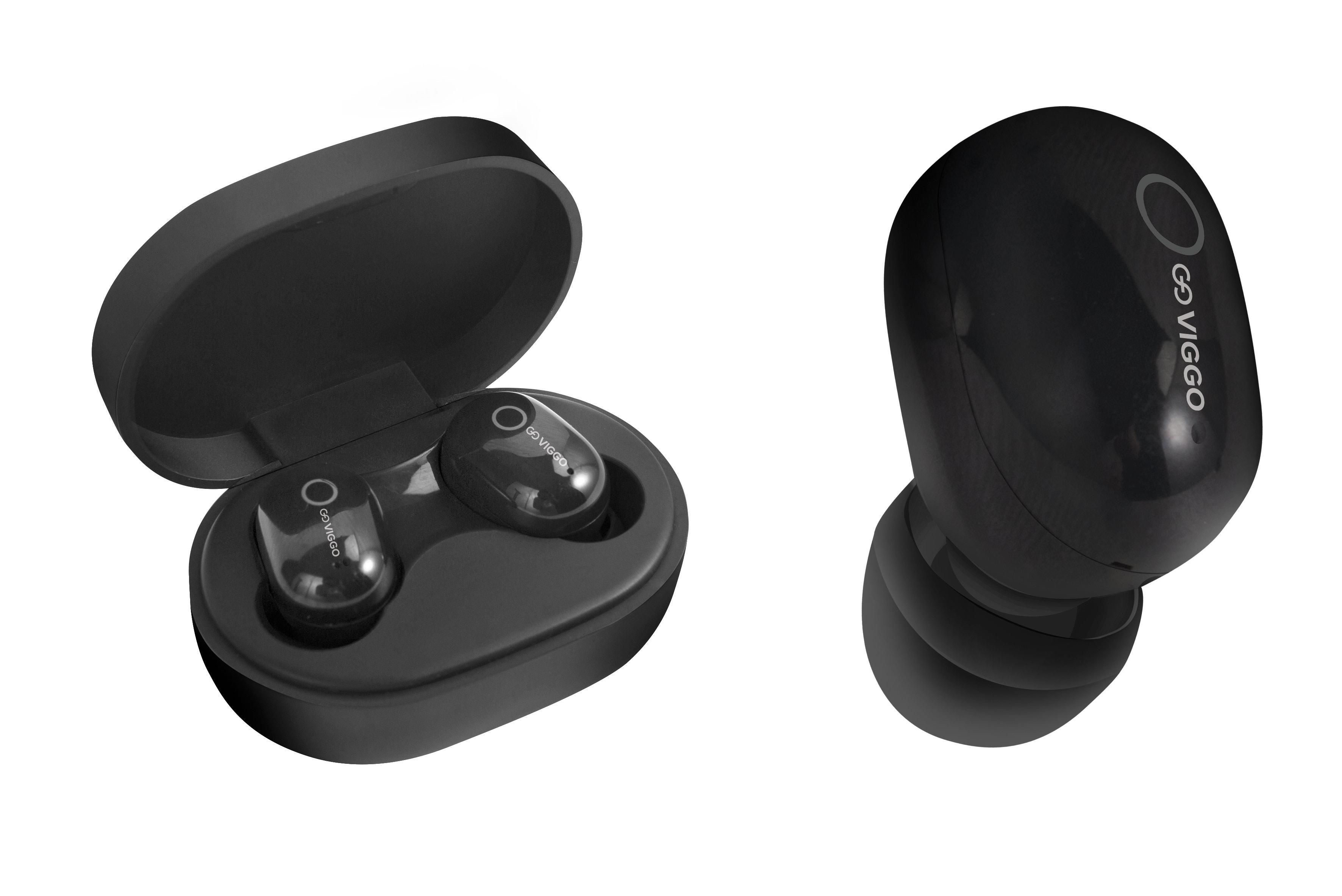 VIGGO DESIGN SŁUCHAWKI DOUSZNE TWS VIGGO Earbuds EBT02K Czarne