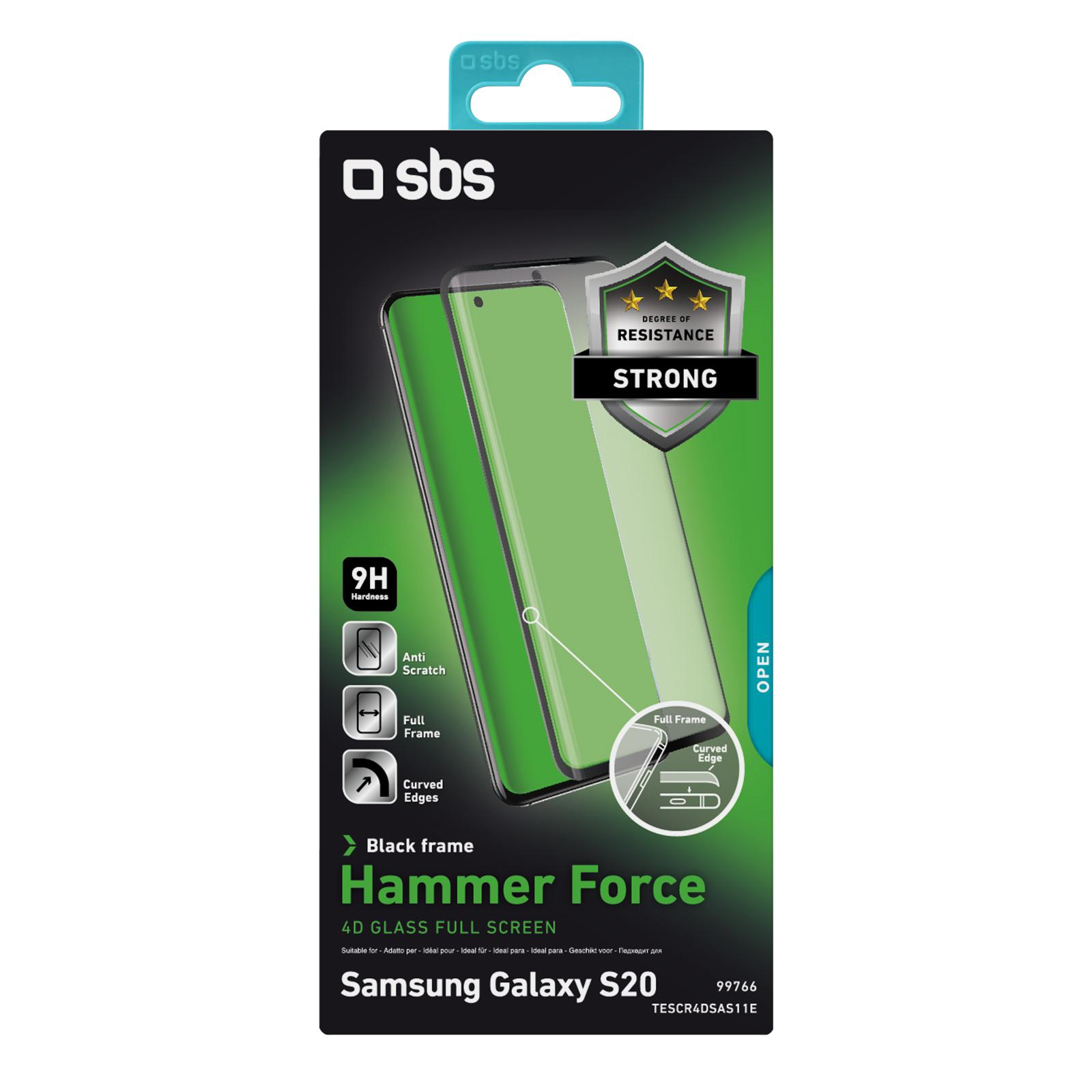 SBS Szklo do Samsung Galaxy S20 4D czarne