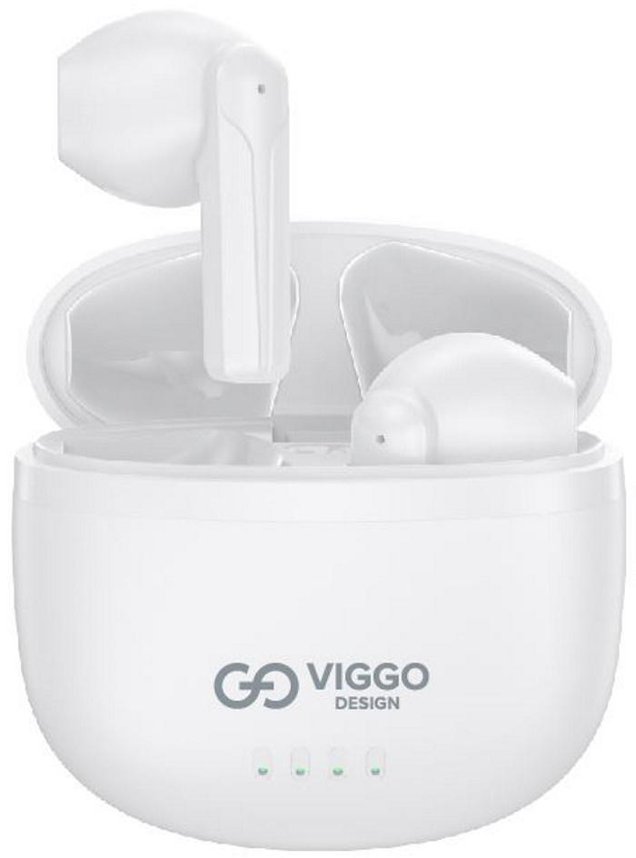 VIGGO DESIGN SŁUCHAWKI DOUSZNE TWS VIGGO DESIGN AQD51W Białe
