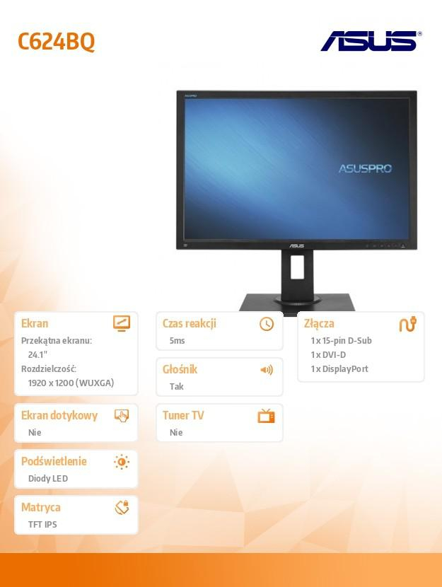 ASUS 24.1'' C624BQ 90LM0261-B01370 Czarny