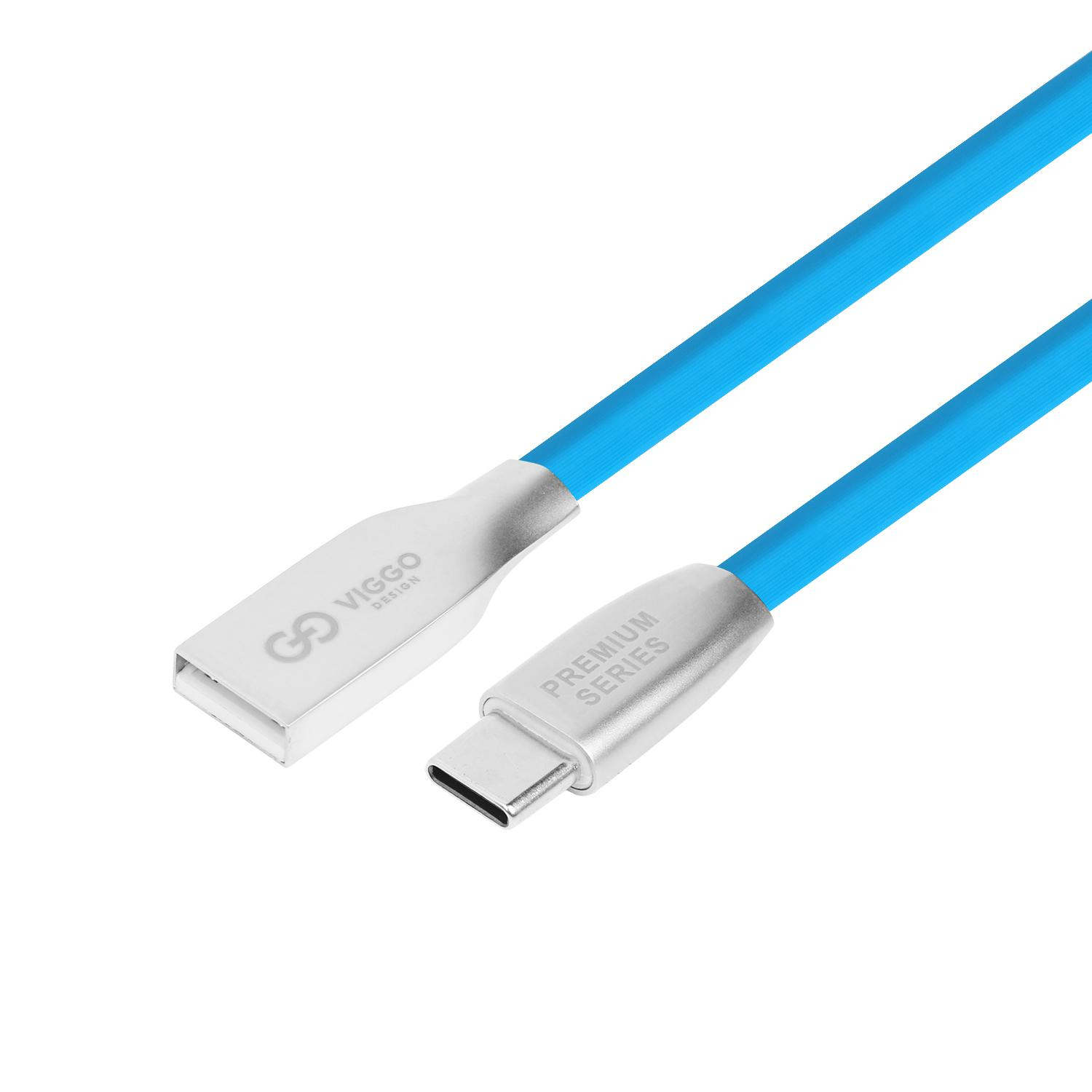 VIGGO DESIGN Kabel USB - USB-C VIGGO 1m Niebieski