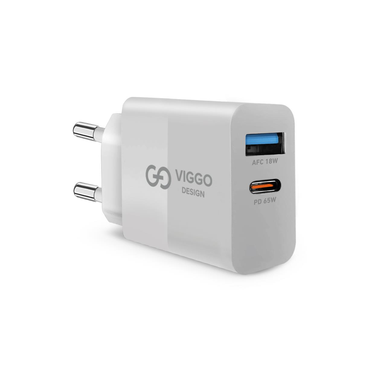 VIGGO DESIGN Ładowarka Sieciowa PREMIUM GaN 65W biała