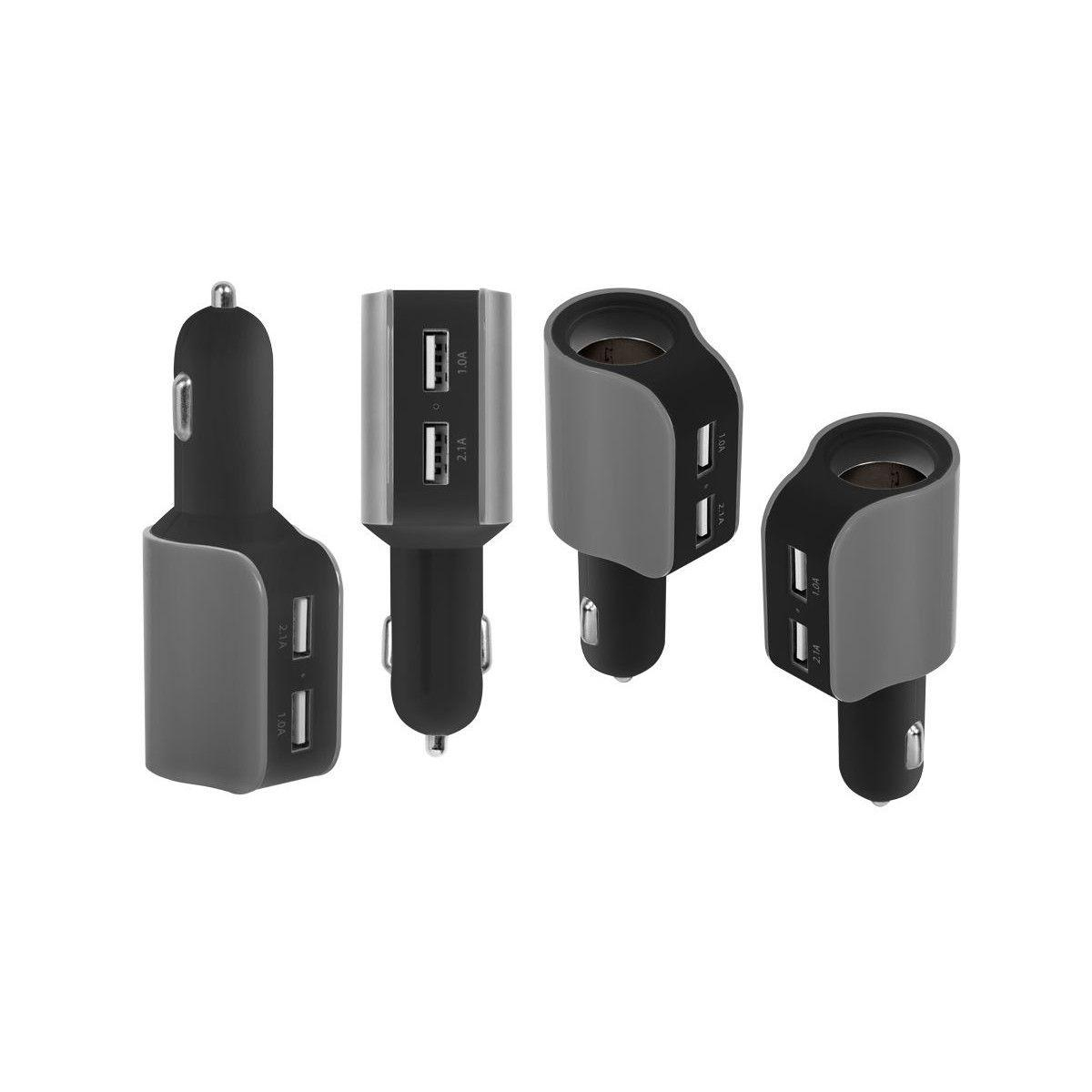 XENIC ROZGAŁĘŹNIK DO ZAPALNICZKI SAMOCHODOWEJ XENIC CR-204 2xUSB #
