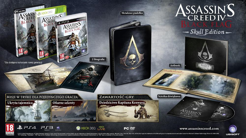 Ubisoft ASSASSINS CREED 4 Black Flag Edycja Czaszki XBOX 360