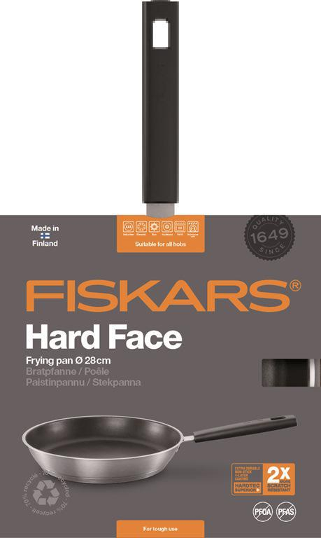 Fiskars Patelnia 28 cm HARD FACE STEEL (1052247)