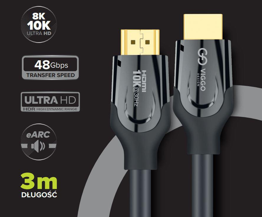 VIGGO DESIGN KABEL HDMI 2.1 VIGGO PREMIUM CINEMA 3m