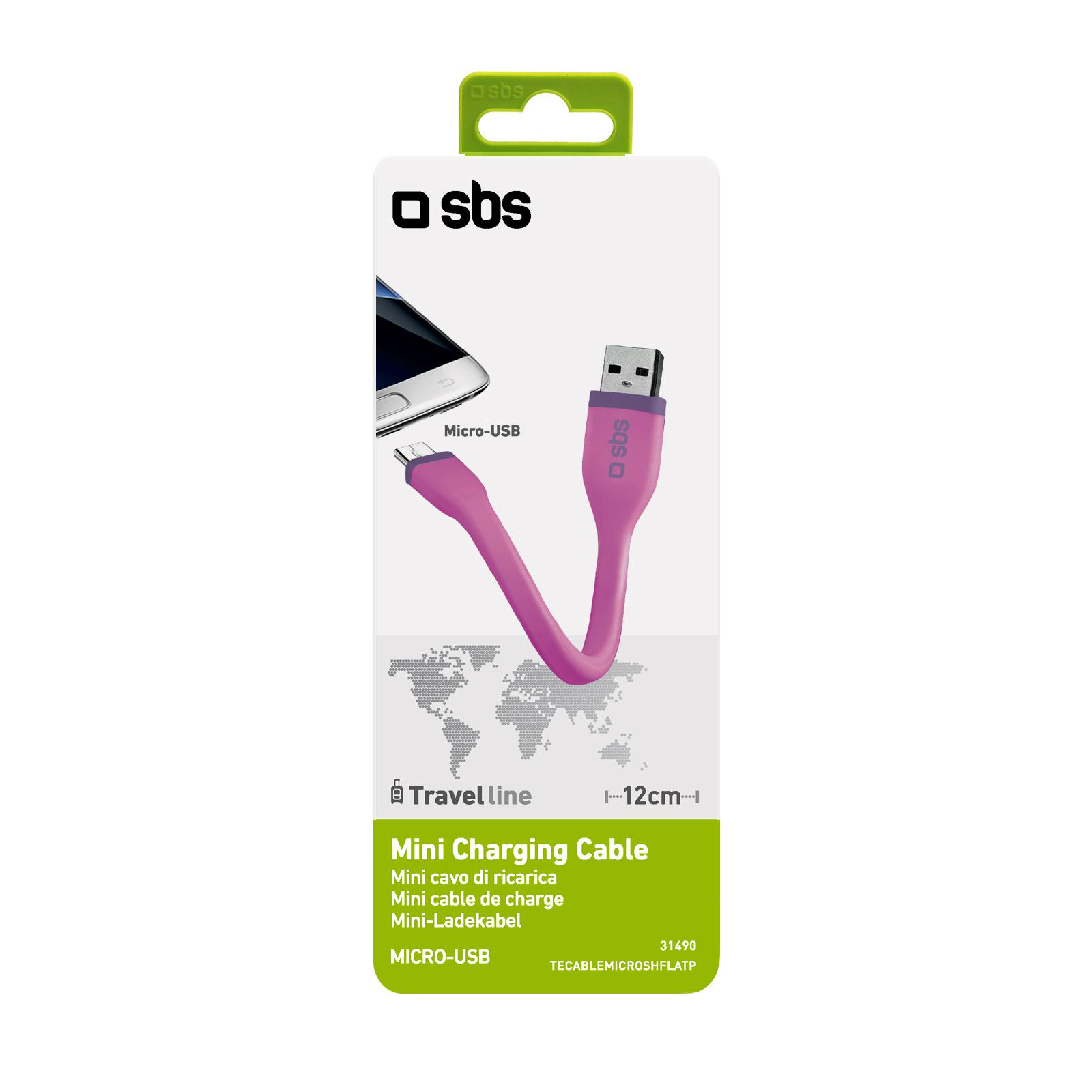 SBS Kabel USB-micro-USB Rózowy