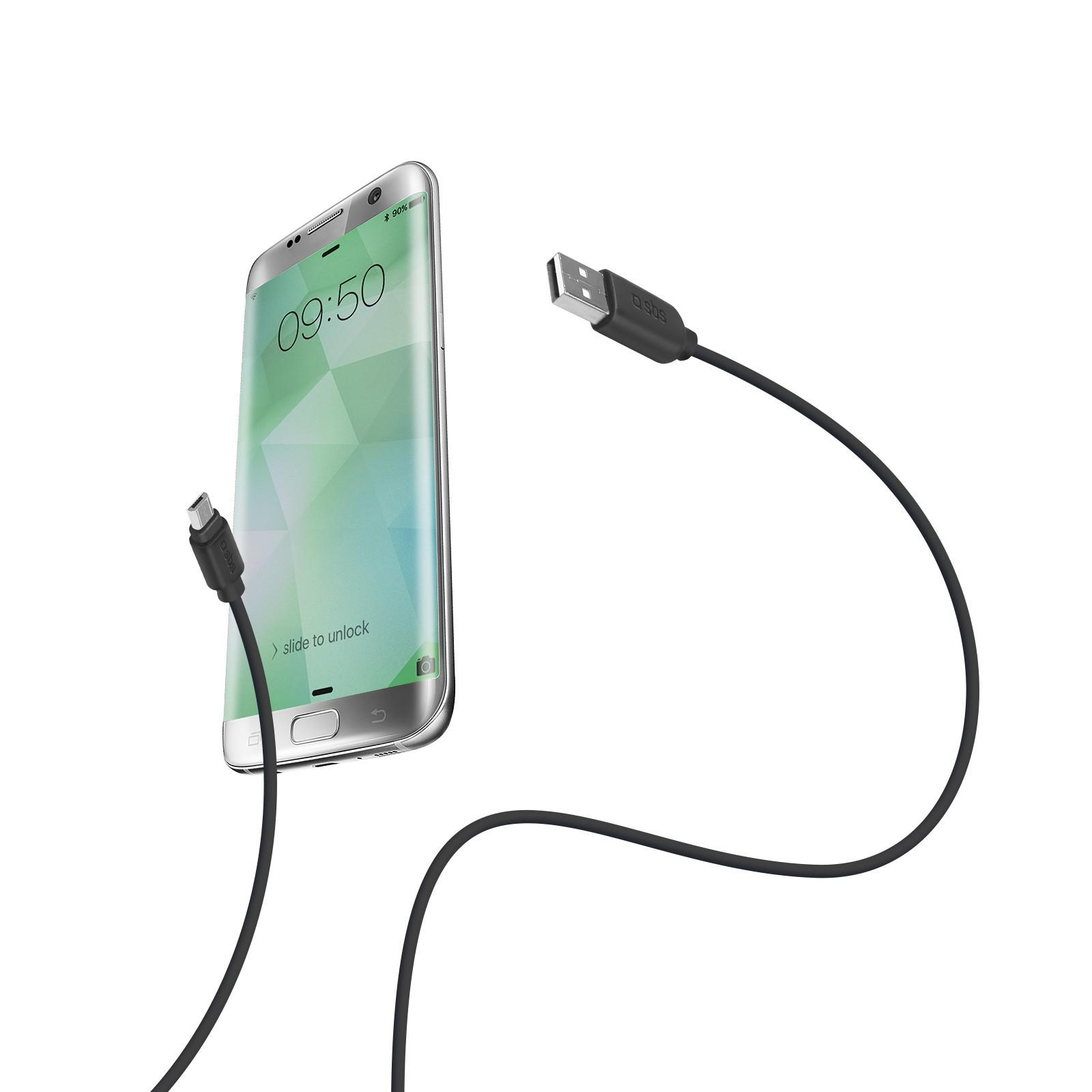 Brak Kabel USB-microUSB SBS 3 czarny