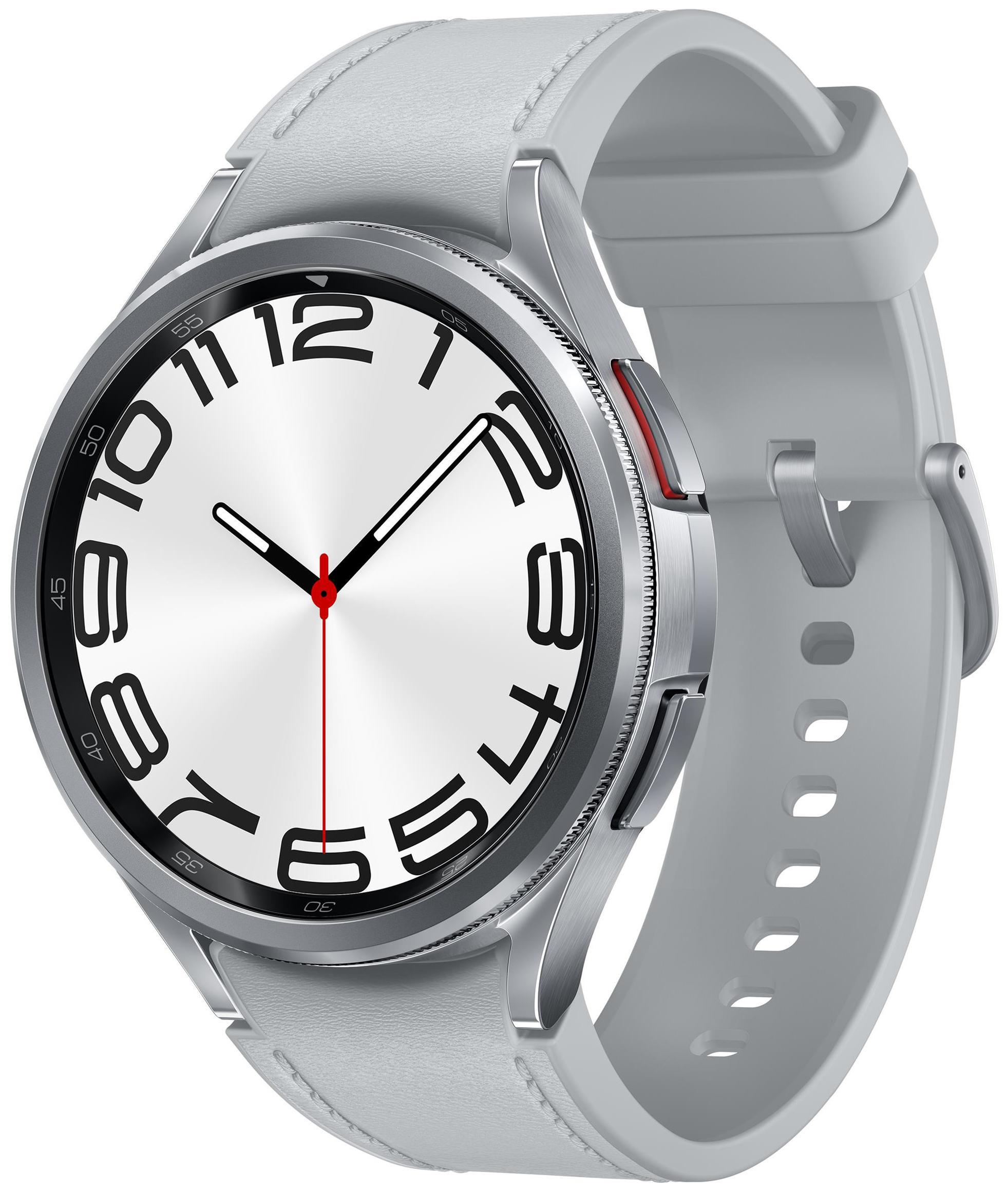 Samsung SMARTWATCH SAMSUNG Galaxy Watch 6 Classic 47mm Srebrny (SM-R)