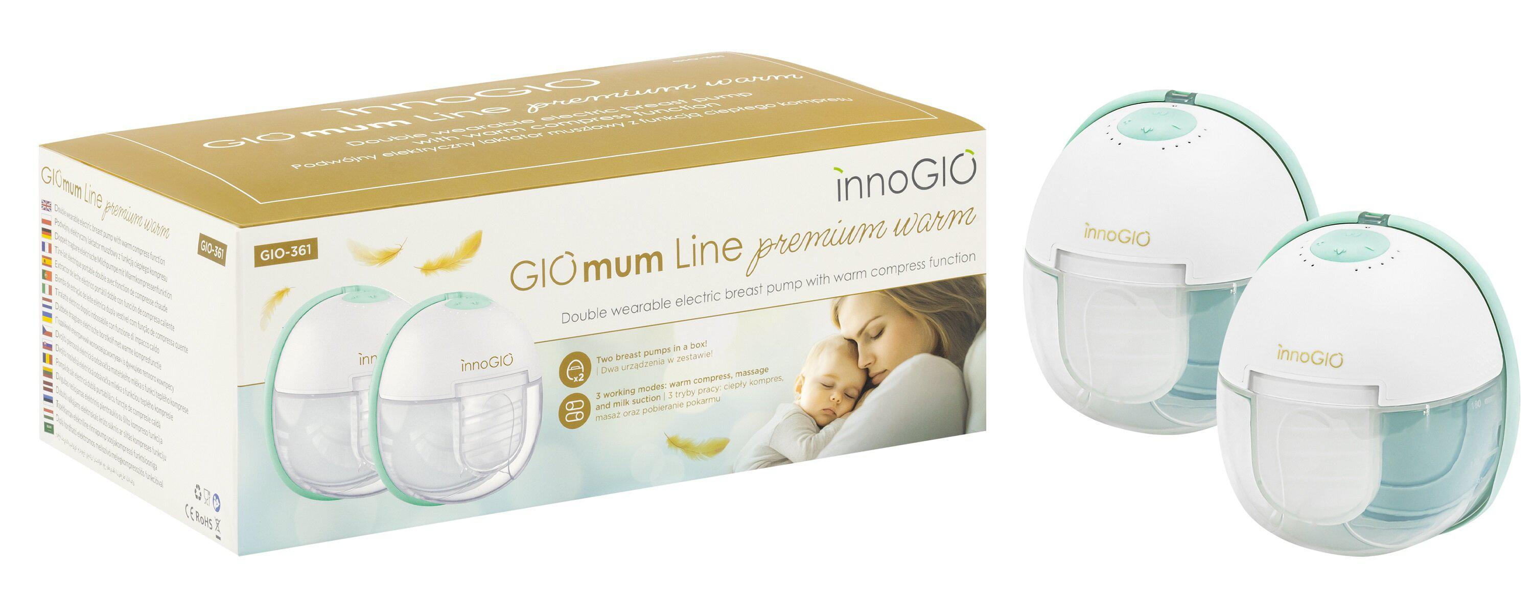 InnoGIO GIOmum Line Premium Warm- Podwójny Elektryczny laktator musz