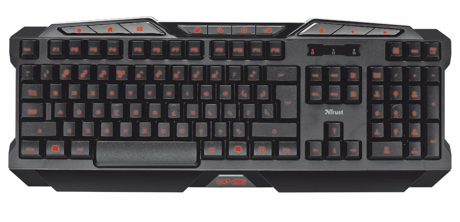 Trust KLAWIATURA PRZEWODOWA MECHANICZNA TRUST GXT280 Illuminated U
