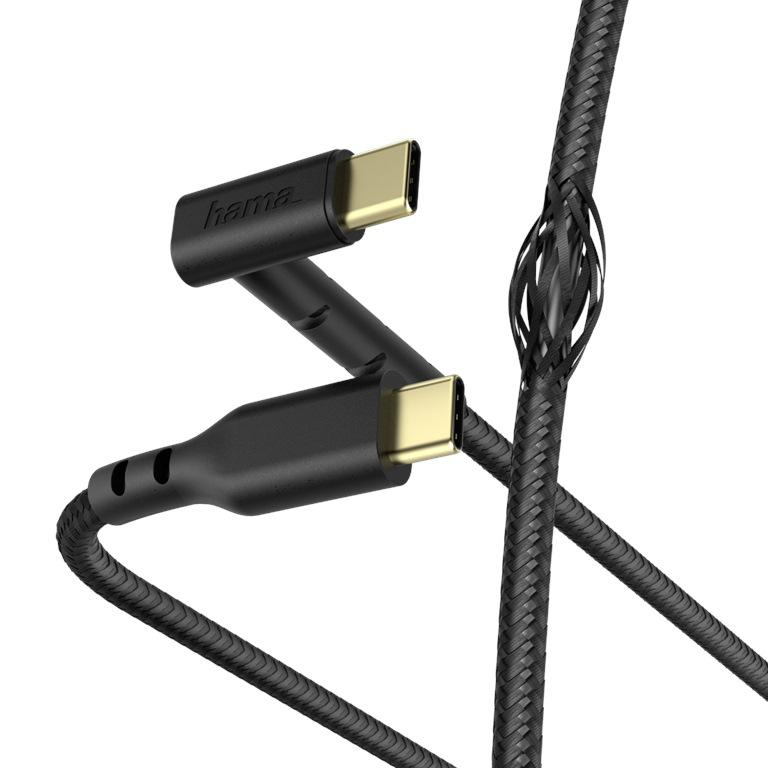 Hama USB-C - USB-C STAND 1,5m czarny