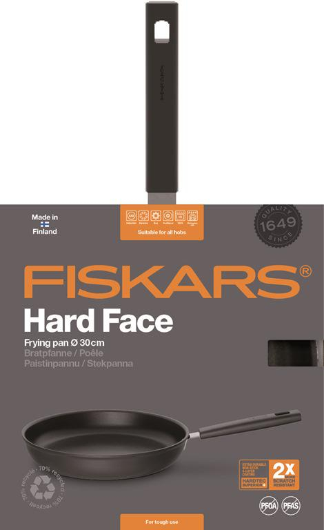 Fiskars Patelnia 30 cm HARD FACE