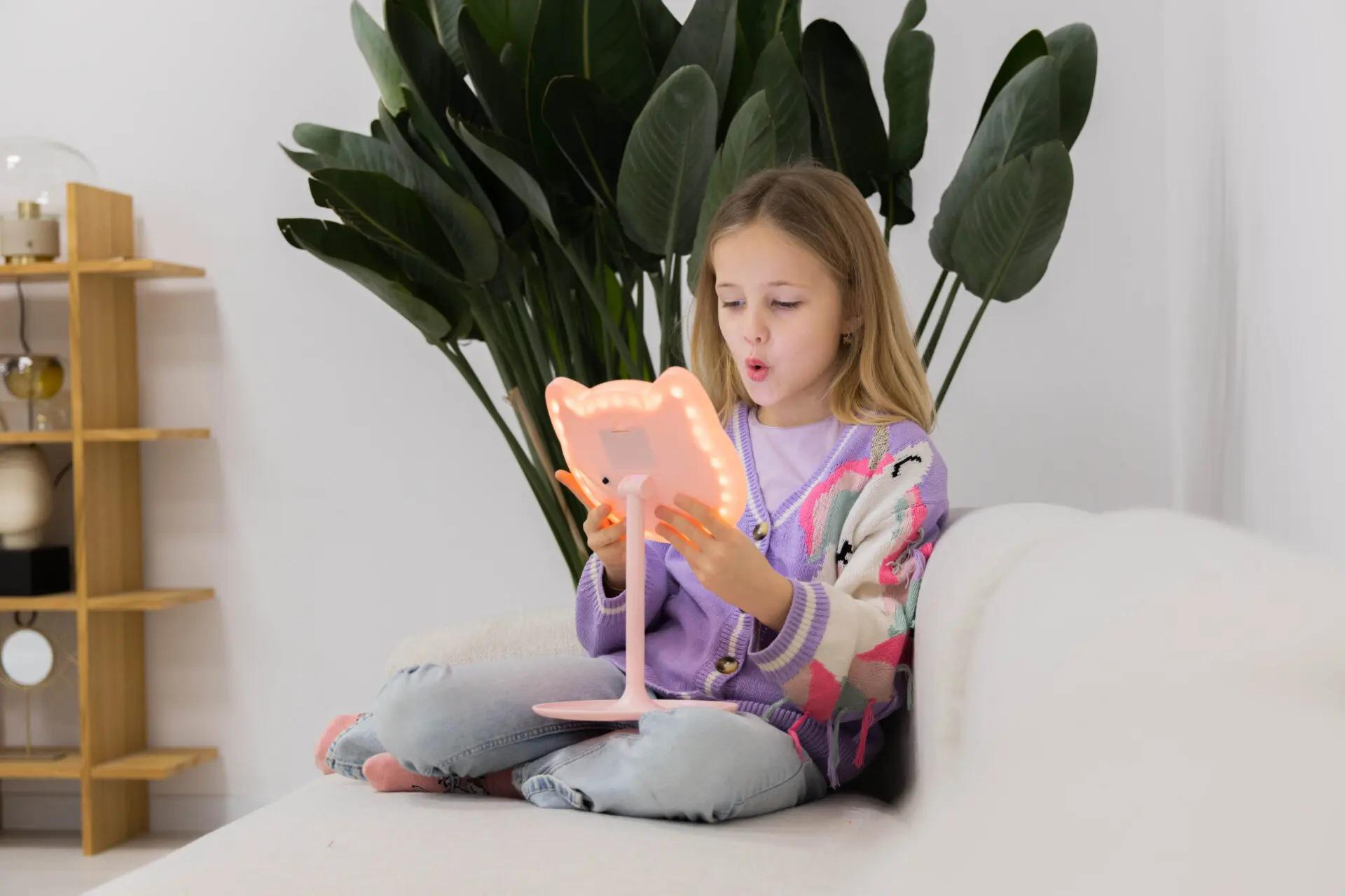 InnoGIO GIOperfect Pink Cat- Lusterko kosmetyczne różowy kotek