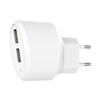 Xqisit Ladowarka Sieciowa XQISIT 2xUSB 3.4A biala