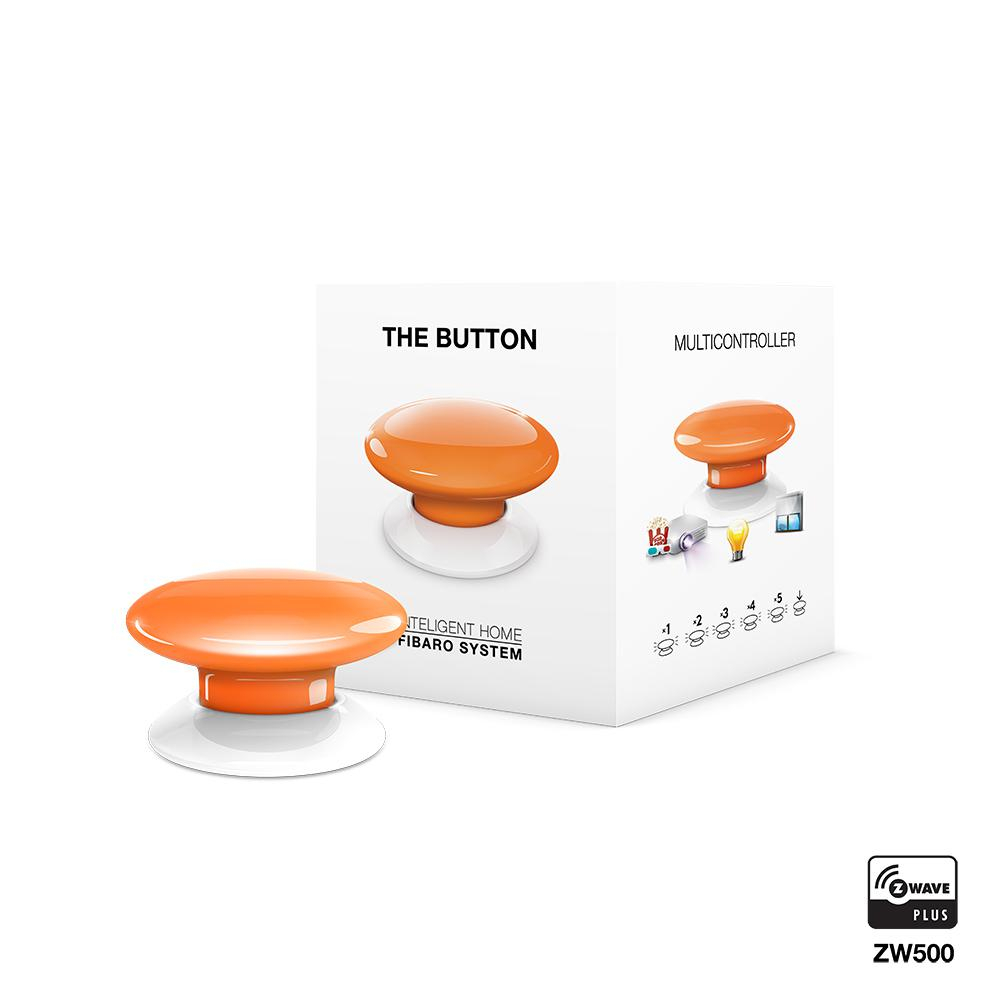 Fibaro The Button pomarańczowy Bezprzewodowy kontroler scen