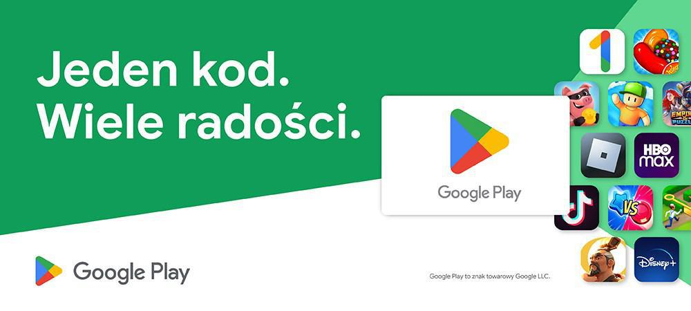 Google Kod Podarunkowy GOOGLE PLAY 50 PLN