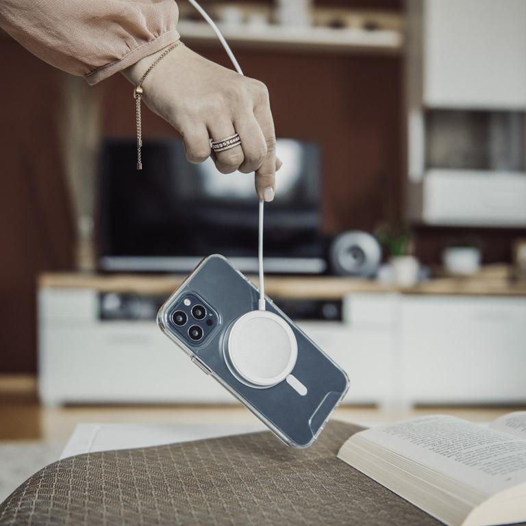 Hama Ładowarka indukcyjna HAMA MagCharge 15W z kablem USB-C biała