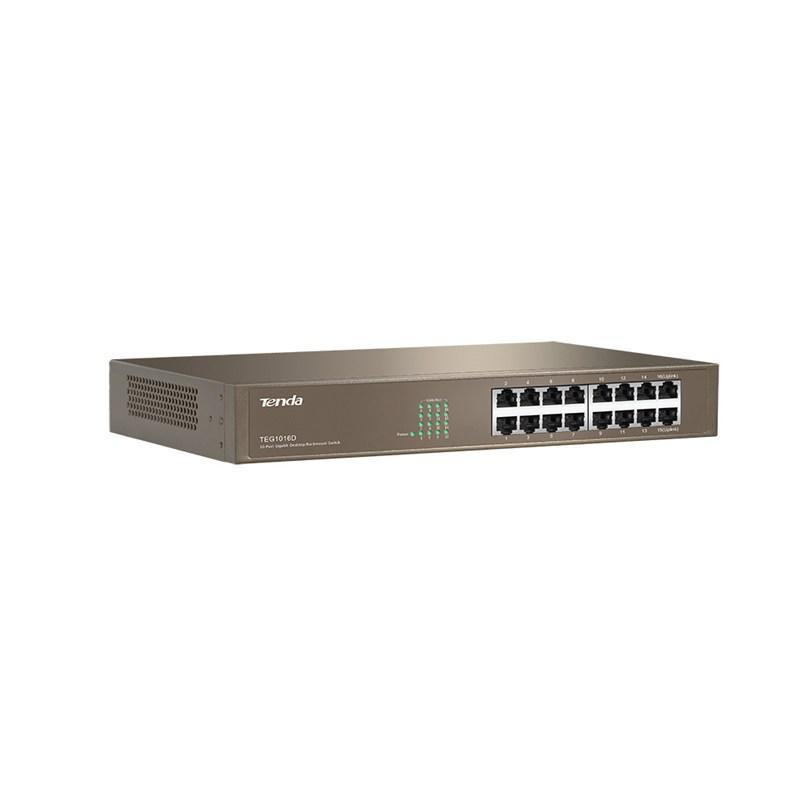 Tenda TEG 1016D 16-portowy Gigabitowy RJ45 10/100/1000 Mb/s