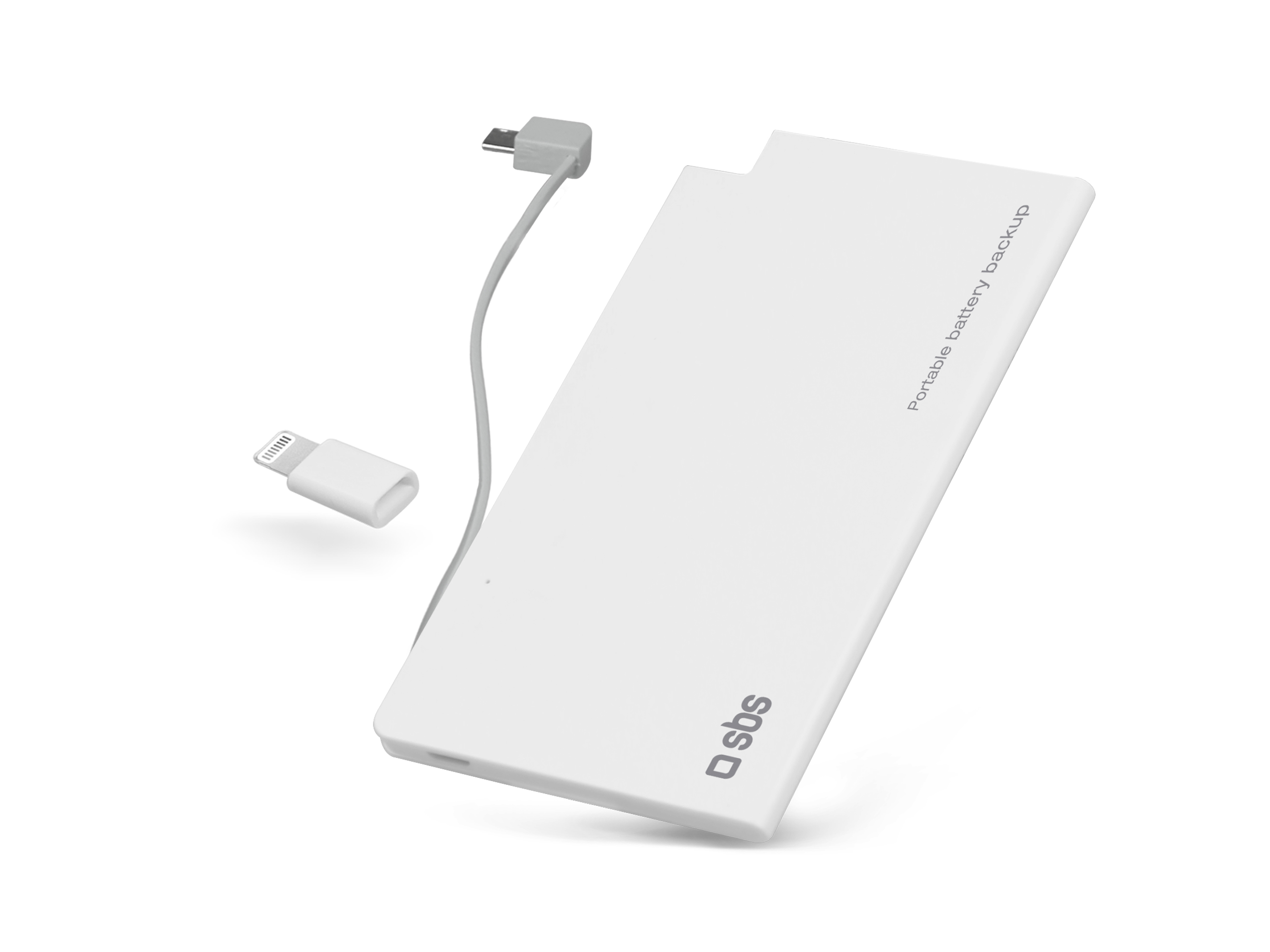 SBS POWERBANK SBS 4.000 mAh Micro-USB+ Lighting adapter