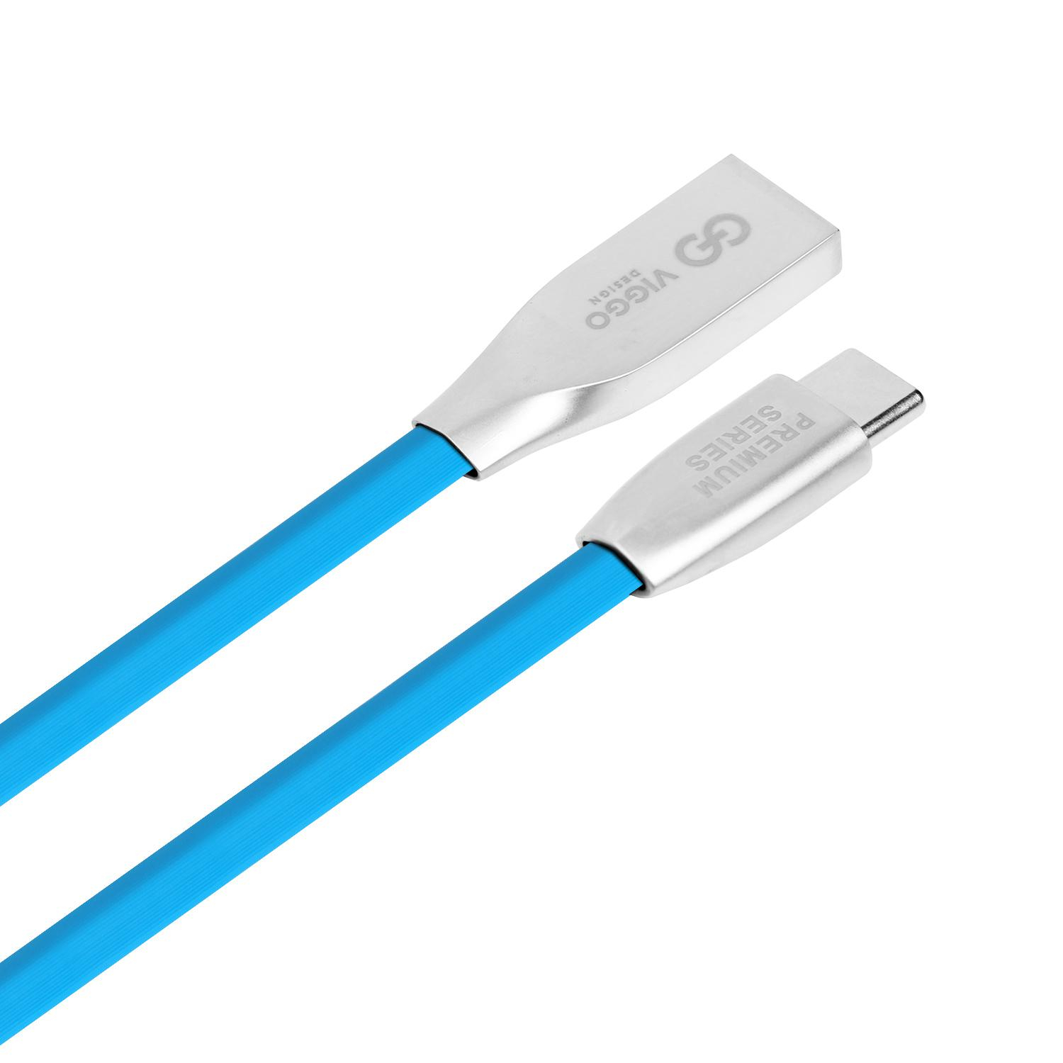 VIGGO DESIGN Kabel USB - USB-C VIGGO 1m Niebieski