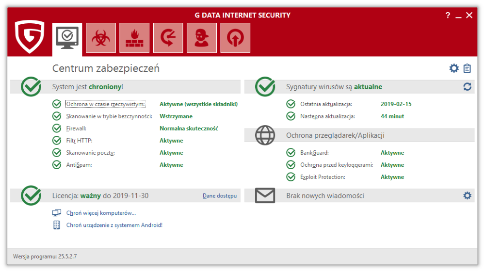 Gdata INTERNET SECURITY 3 PC 1 ROK
