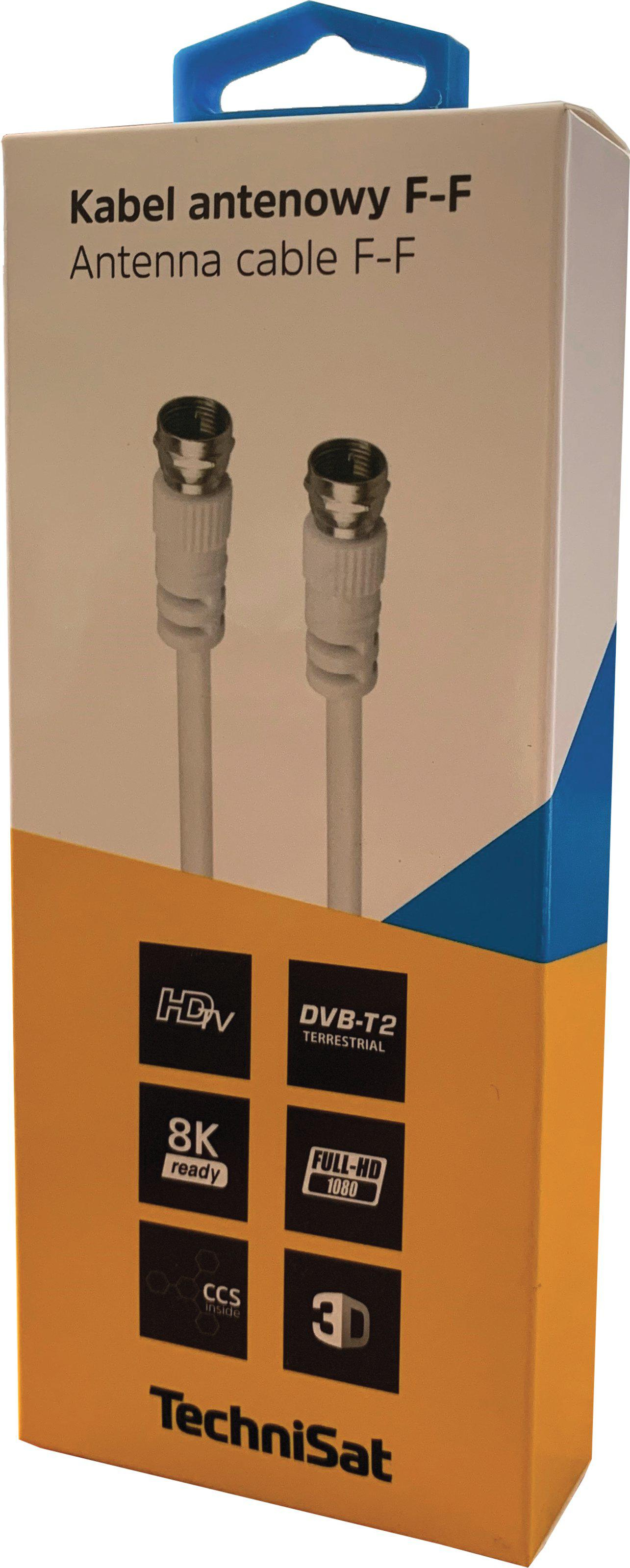 TechniSat Kabel antenowy F-F 3m biały