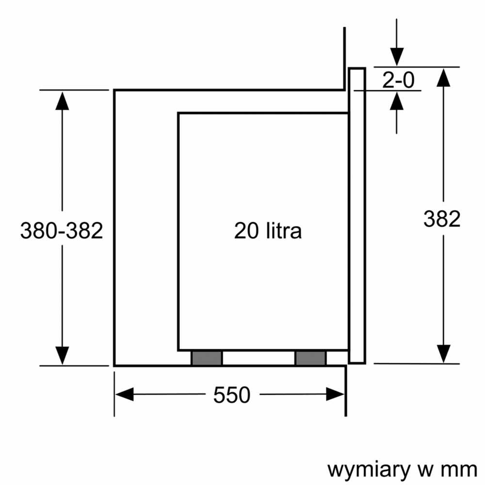 Moc mikrofal 800 W