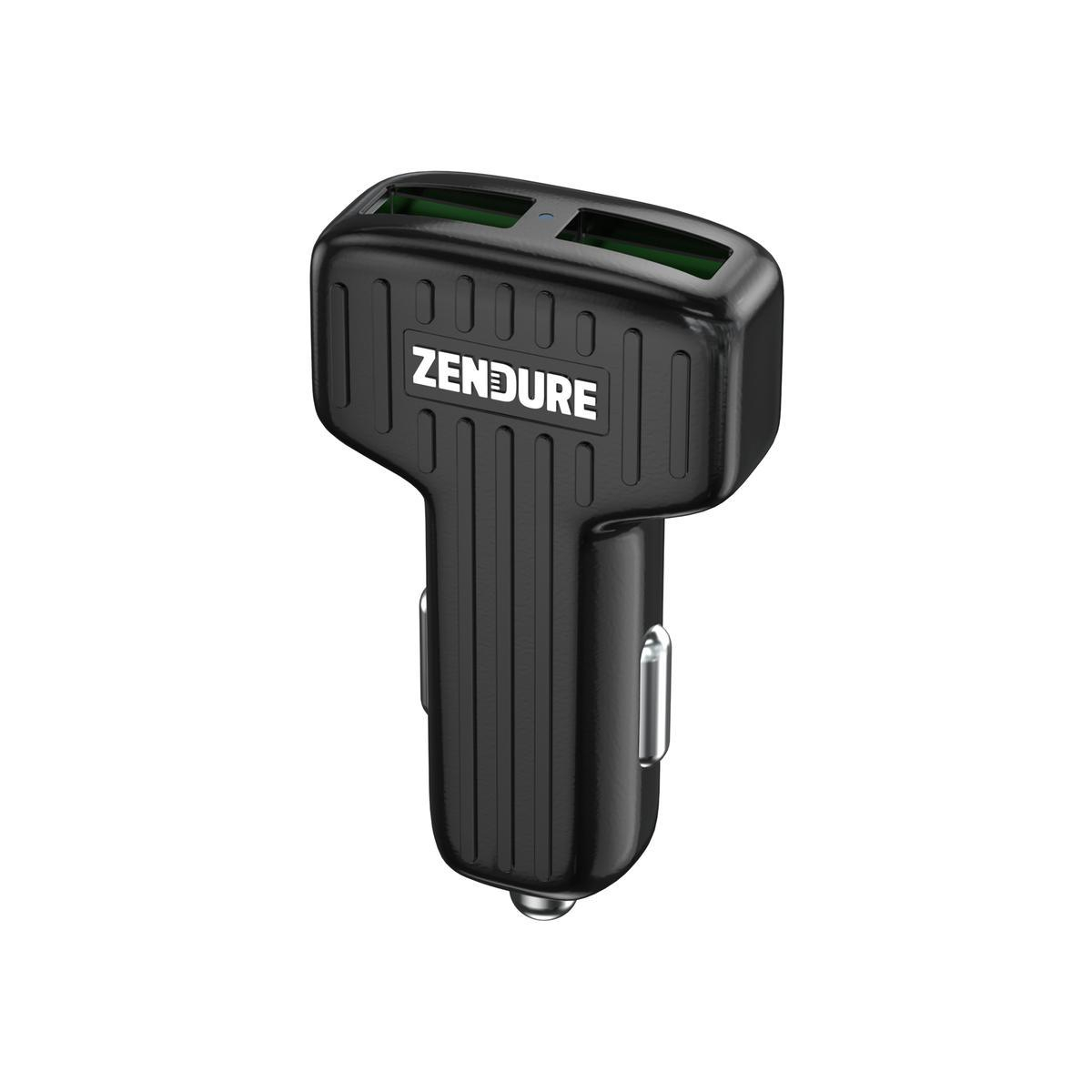 ZENDURE Ładowarka samochodowa Zendure 2xUSB QC 3.0 czarna