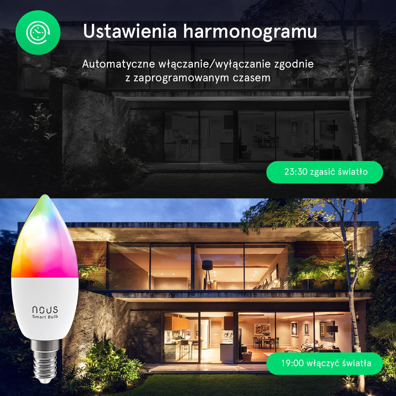 Nous P4 Smart WIFI RGB Bulb E14