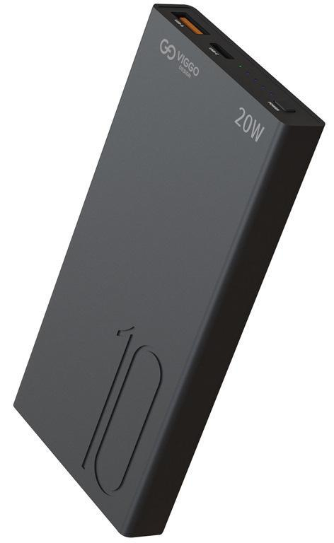 VIGGO DESIGN POWERBANK VIGGO 10.000 mAh PD 20W Czarny