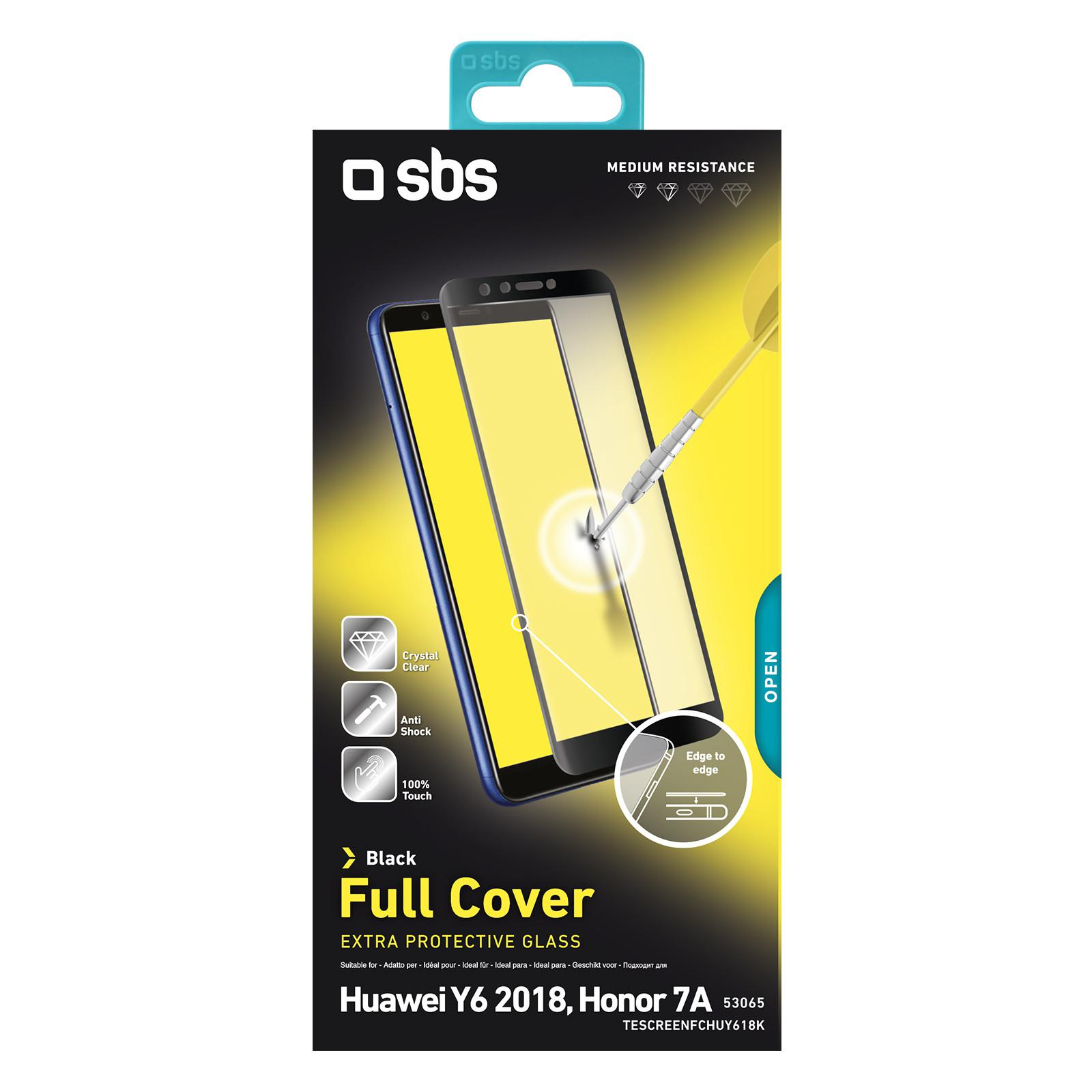 SBS Szkło do Huawei Y6 2018 czarn #
