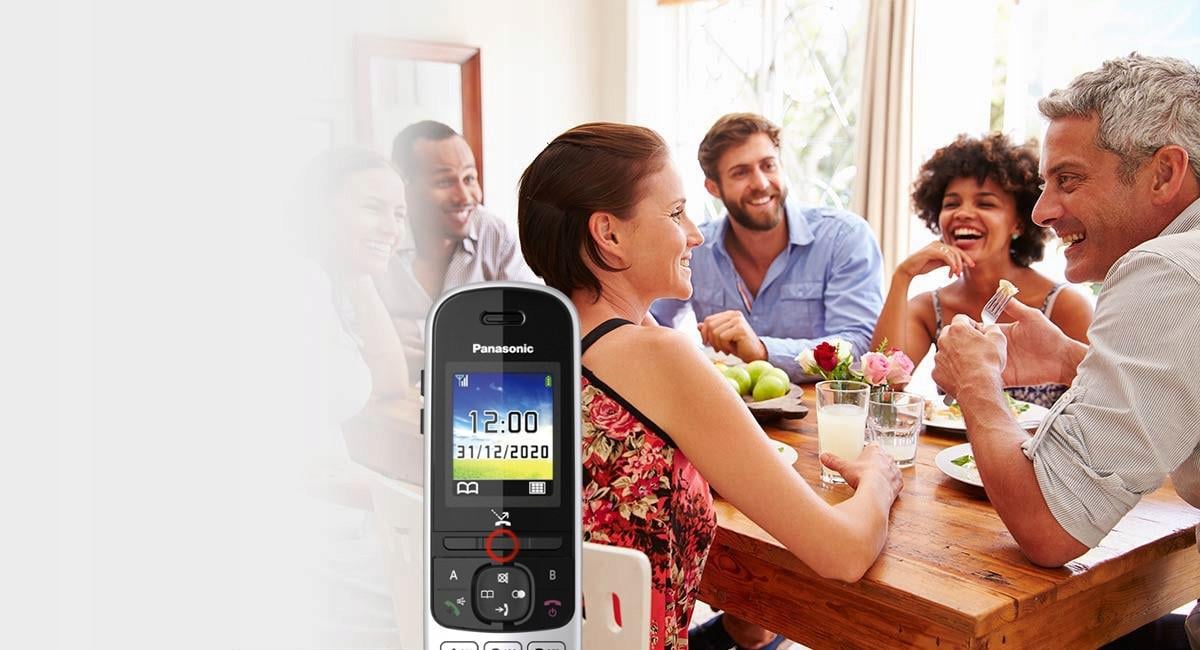 Panasonic TELEFON PANASONIC DECT KX-TGH 710PDS