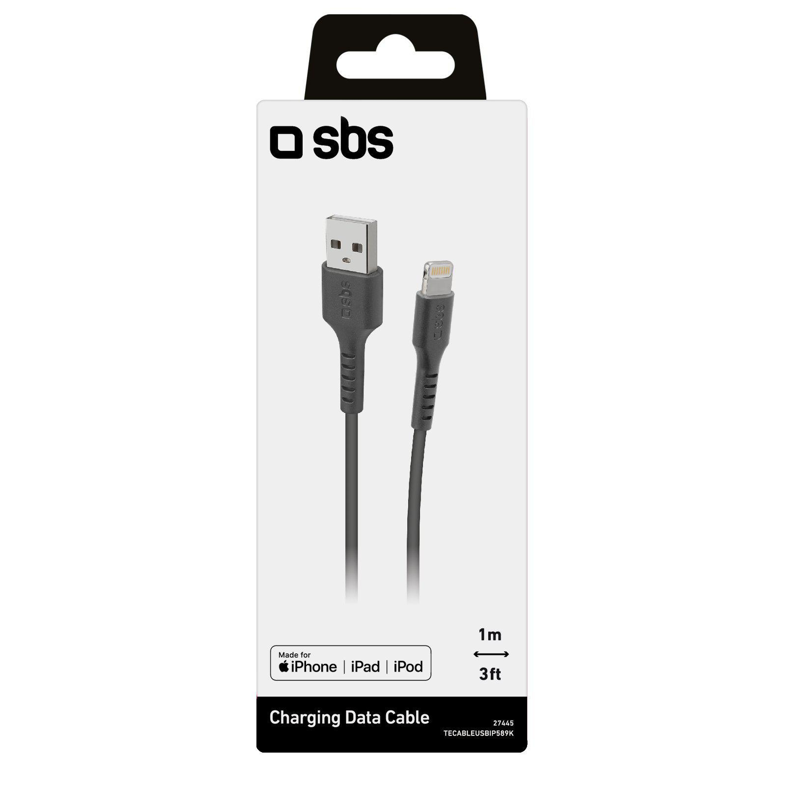SBS KABEL USB-LIGHTNING MFI SBS 1m Czarny #