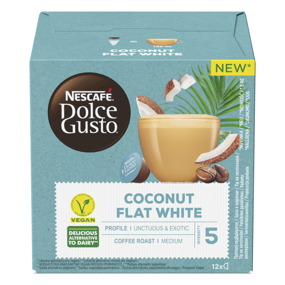 Nescafe Kawa kapsułkowa NESCAFE COCONUT FLAT WHITE VEGAN do Dolce Gu