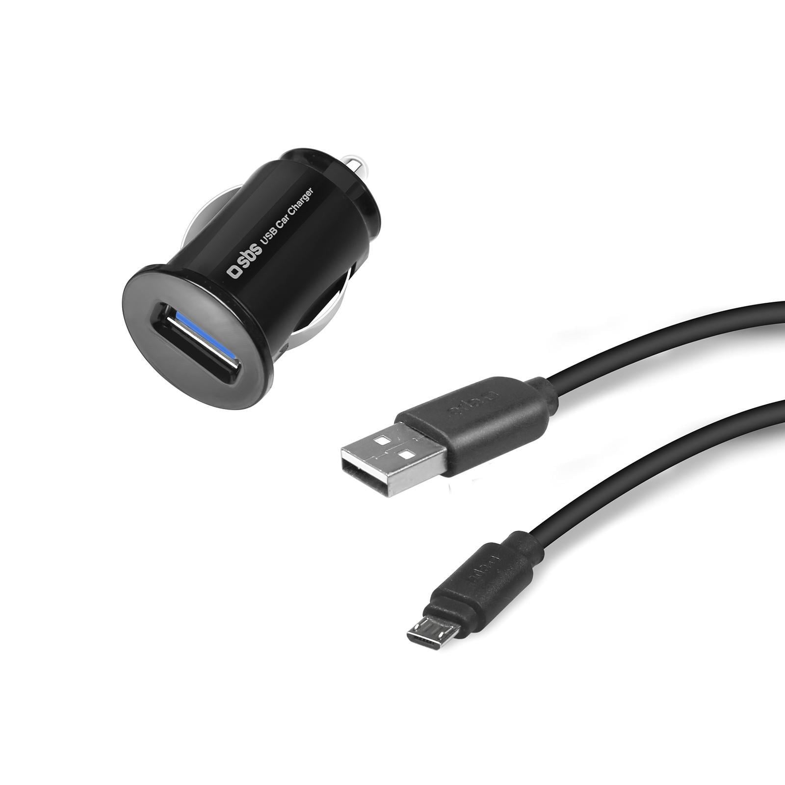 SBS 2.1A z kablem microUSB FC czarna