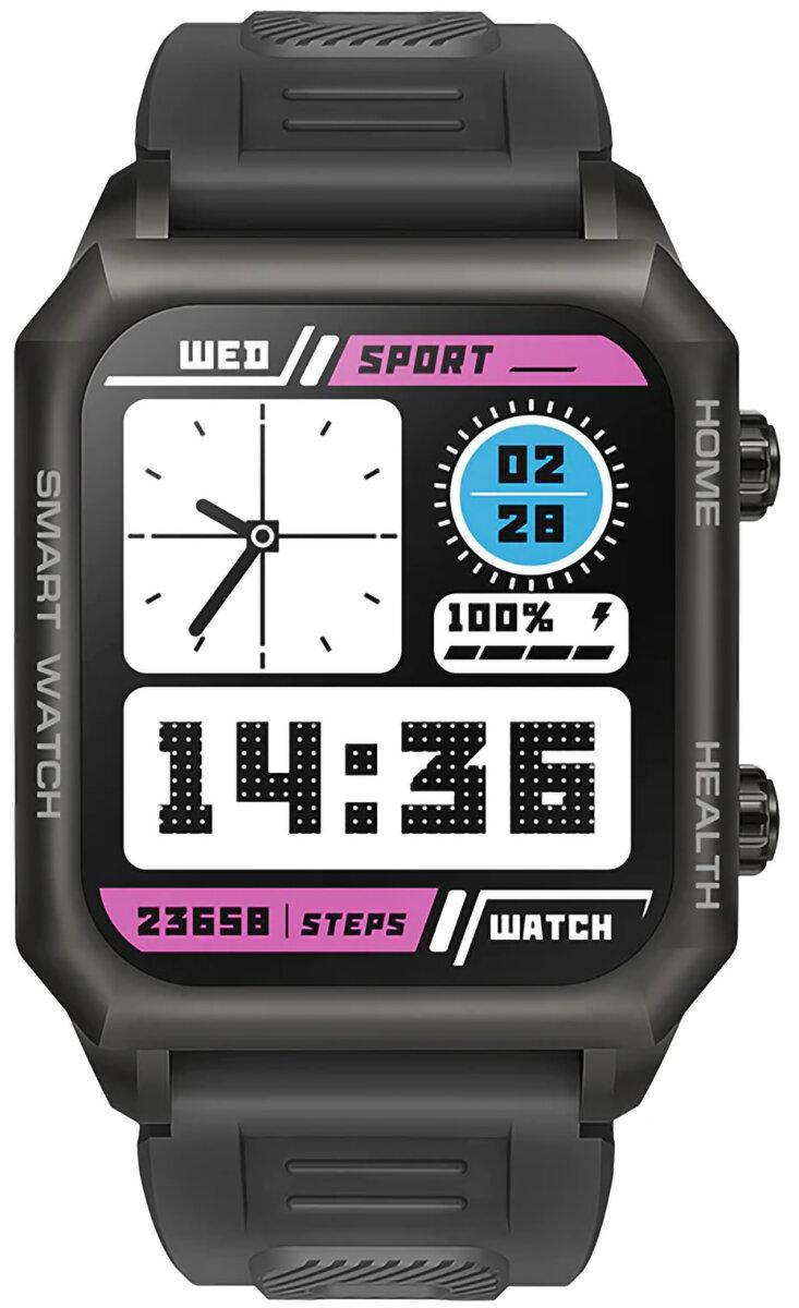 KUMI SMARTWATCH KUMI KU3 MAX Czarny - stylowy design