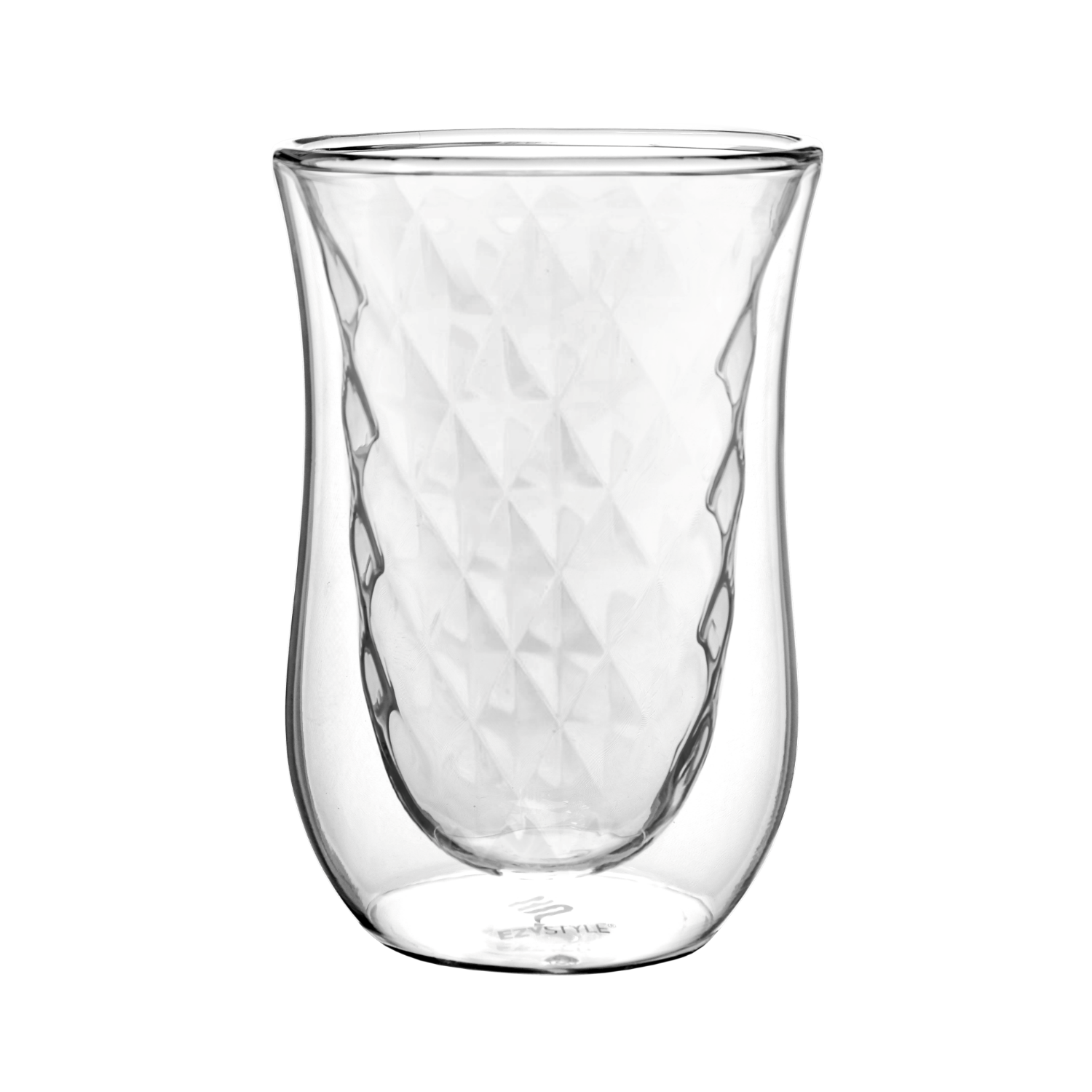 EZYSTYLE Szklanki termiczne Ezy Style Diamond 250ml do kawy 2 szt.