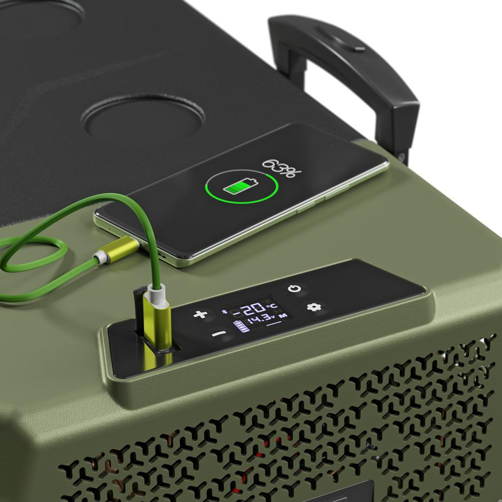 Yolco Lodówka kompresorowa Yolco BCX40 GREEN przenośna