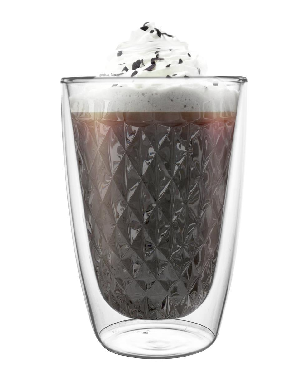 EZYSTYLE Szklanki termiczne Ezy Style Diamond 250ml do kawy/harbaty