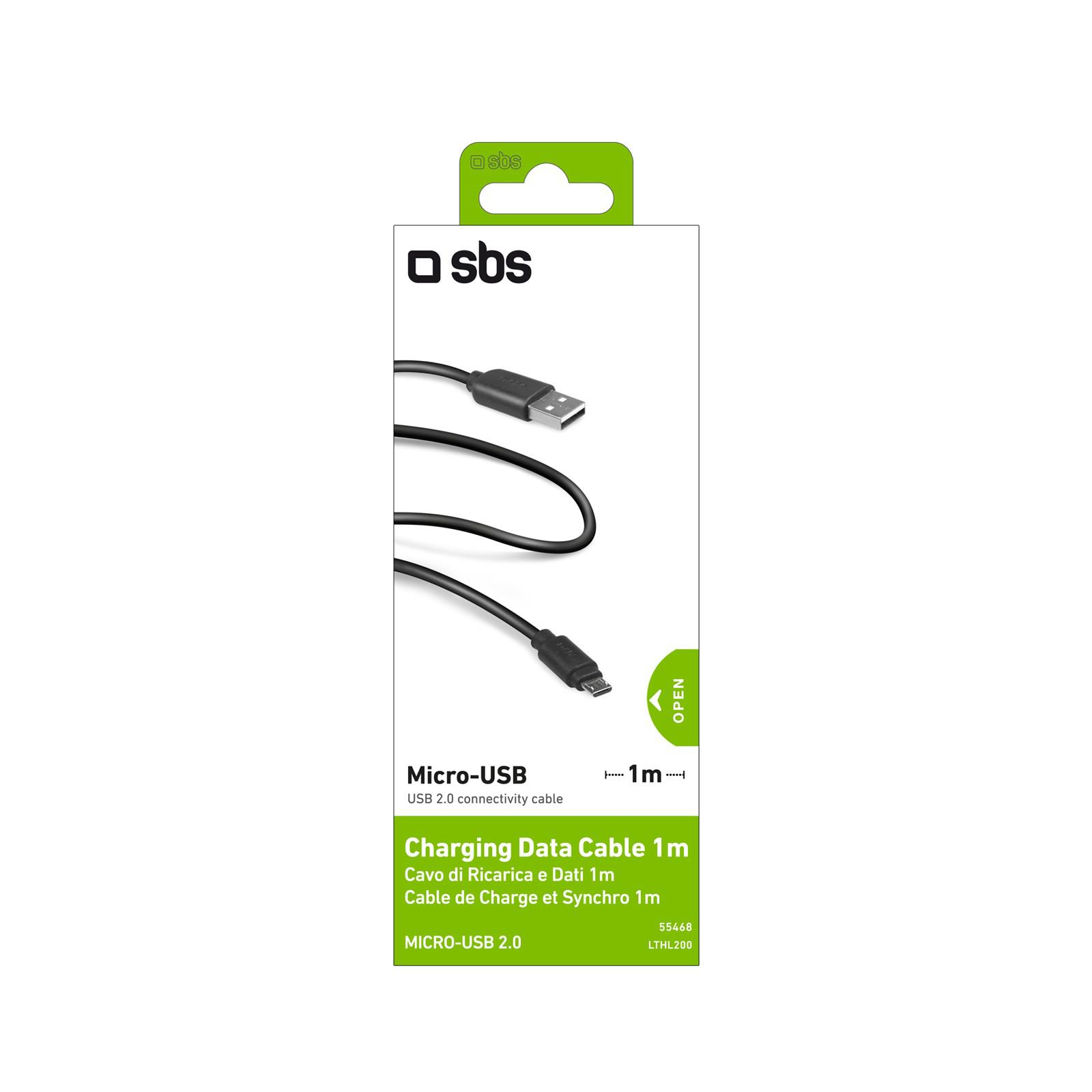 Brak Kabel USB-microUSB SBS 1M czarny