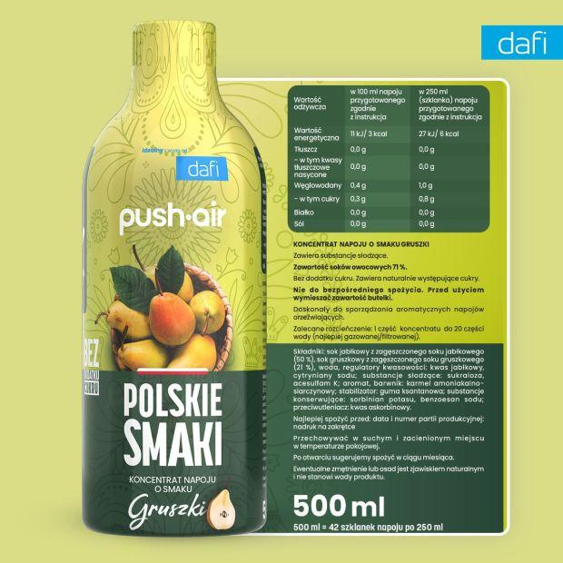 Dafi KONCENTRAT OWOCOWY O SMAKU GRUSZKI 500ML
