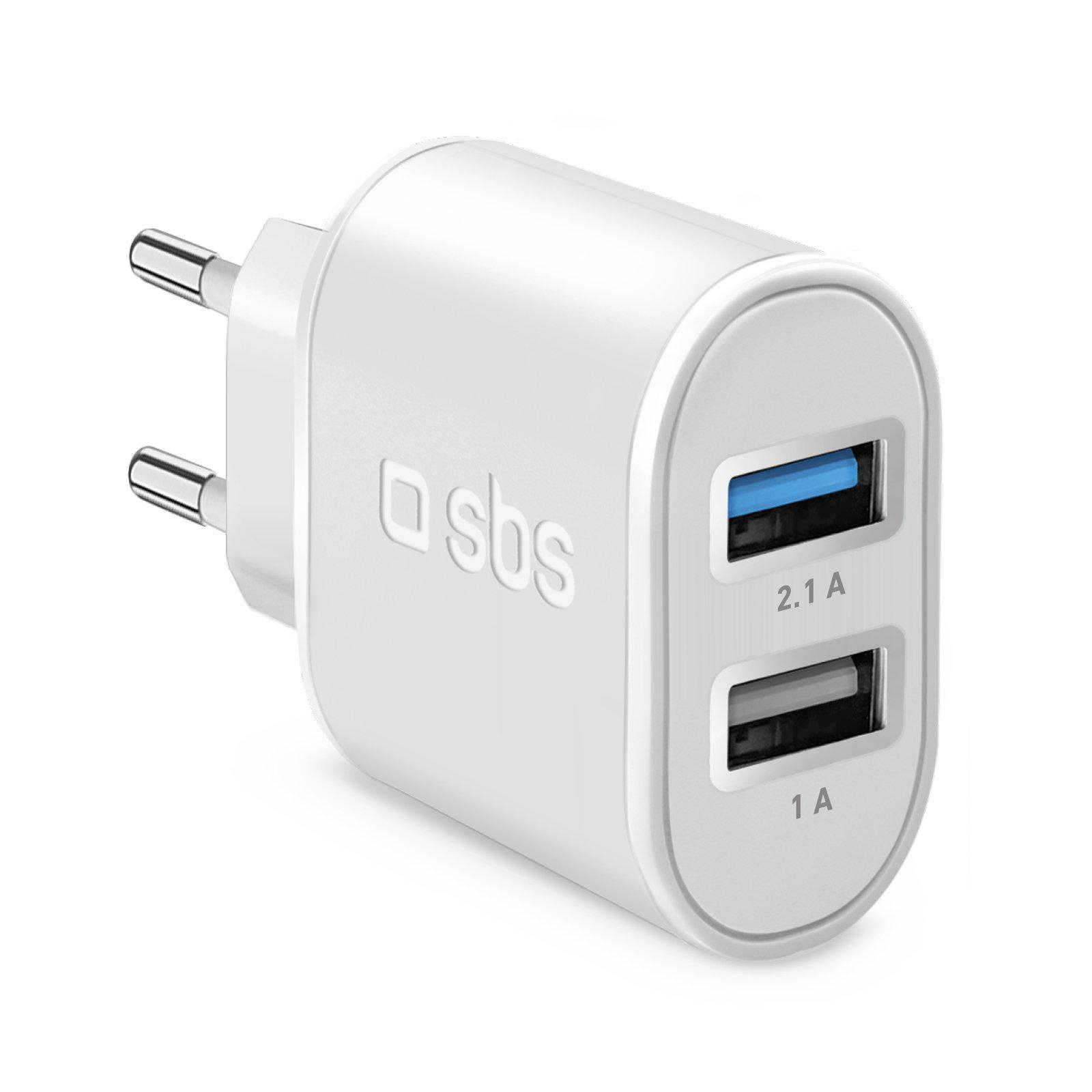 SBS Ładowarka Sieciowa SBS 2.1A FC 2xUSB biała